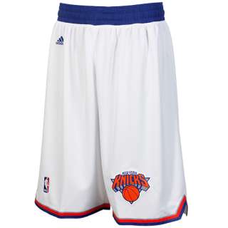 adidas New York Knicks White 2011 Swingman Shorts 885580341398  