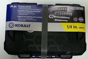 Kobalt 20 Piece Standard/Metric Mechanics Tool Set with Case