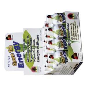 Natures Answer Natural Green Tea Energy with Yerba Mate, Mixed Berry 