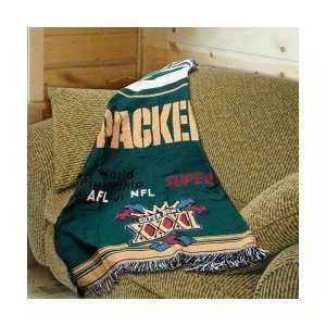 com Green Bay Packers 3 Time Super Bowl Champions 48x60 Blanket Throw 