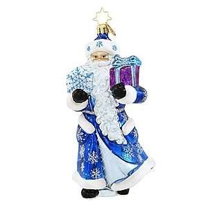  Christopher Radko Cool Blue Claus Ornament