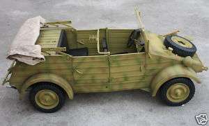 WWII German Kubelwagen Type 82 1/6 3 color camouflage  