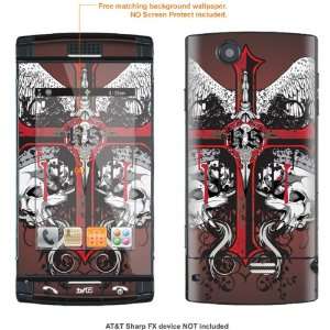   Skin Sticker for AT&T ATT Sharp FX case cover FX 224 Electronics