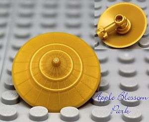 NEW Lego GOLD CIRCLE SHIELD Minifig Battle Armor Weapon  Ninjago 