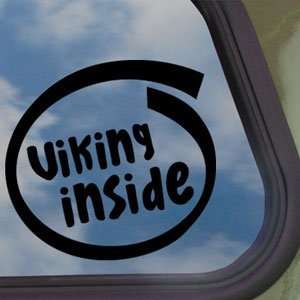  Viking Inside Black Decal Car Truck Bumper Window Sticker 