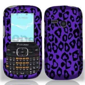 Purple Leopard Hard Case Phone Cover for US Cellular LG Saber