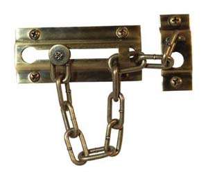 Liberty 585AXC Solid Brass Deluxe Chain Door Guard Antique Brass 