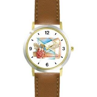   WATCH   Arabic Numbers   Brown Leather Strap Size Childrens Size