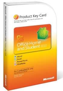   HOME and STUDENT 2010 PRODUCT KEY CARD COA CODE PRELOADED PC  