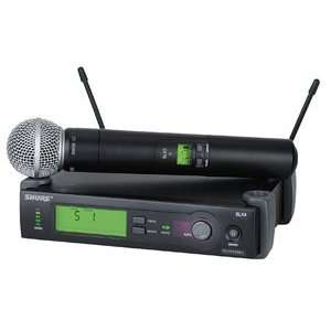 Shure SLX24/SM58 Handheld Wireless Microphones Musical 