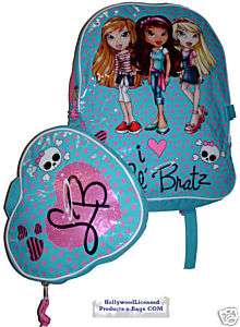 Lil Bratz BACKPACK large school bag +lunchbox purse ne  