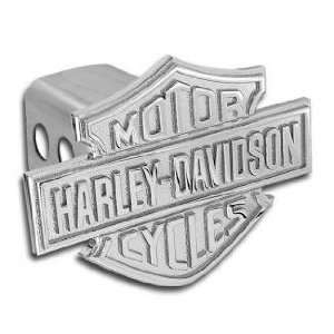  Harley Davidson all Chrome Trailer Hitch Cover 1 1/4 Inch 