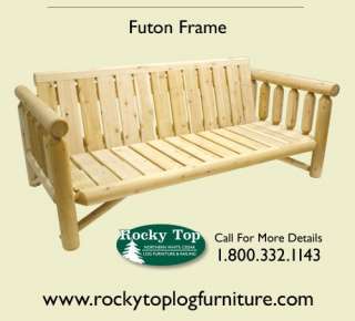 Futon, Cedar Rustic Log Living Bed Room Furniture  