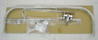 CLAWFOOT TUB SHOWER DIVERTER FAUCET & CURTAIN ROD COMBO  