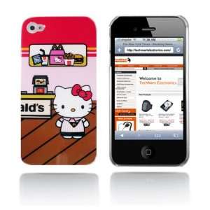Hello Kitty snap on hard case for iPhone 4G (Fast Food) Cell Phones 