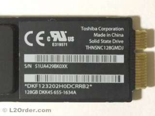 NEW OEM Macbook Air A1370 A1369 SSD Hard Drive 128GB Toshiba 