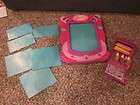 Mattel 1998 Barbie Pink Travel Room Carry Case Bed Bath fold out 