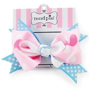  Blue Knot Hair Bow by Mud Pie Baby