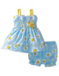 Nannette Baby Girls Infant Petal Bodice Party Dress and Panty Set