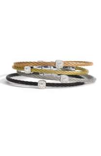 Charriol Nautical Cable Diamond Station Bracelet  