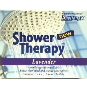 Queen Helene Shower Therapy Lavender Tablets 3 Pieces (3 Pack) with 