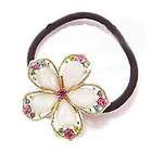 Rhinestone Crystal Flower Hair Flower Hair Rope Hair Ornaments 5619