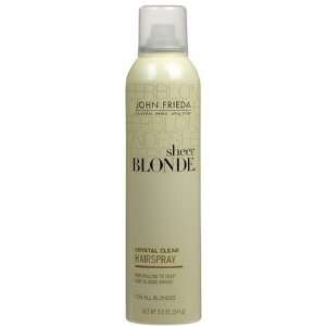 John Frieda Sheer Blonde Crystal Clear Shape & Shimmer HairSpray, 8.5 