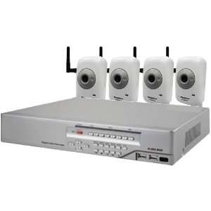  plete 4 Camera H.264 NVR 1.3 MegaPixel Hybrid Kit Electronics
