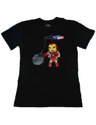 tokidoki X Marvel Mens Iron Boxer Black T Shirt