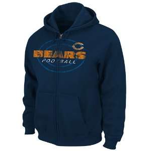  Chicago Bears Touchback Full Zip Hooded Sweatshirt Sports 