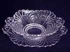 Cambridge Bowl & Underplate Caprice Crystal Handles