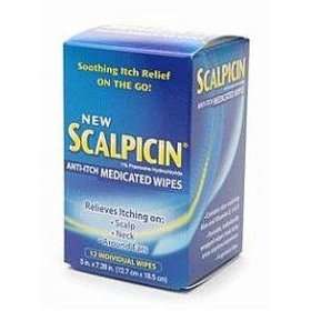  Scalpicin Medicated Wipes 12