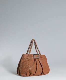 Fendi natural pebbled leather New Forever chain bag   up to 