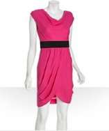 style #313542801 phlox pink textured silk Jackie tulip dress