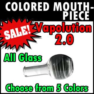 NEW VAPOLUTION 2.0 COLORED GLASS MOUTHPIECE MOUTH PIECE  