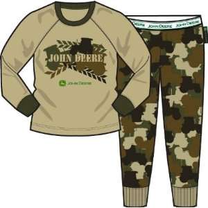  Toddler PJs Tractor Camo Brown Baby