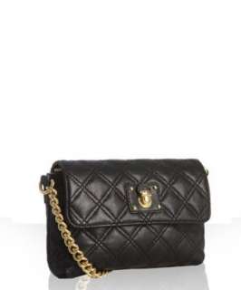 style #316862901 black quilted leather The Single chain strap bag