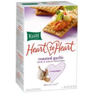 Kashi Whole Grain Roasted Garlic Cracker 8 oz. (Pack of 10)  