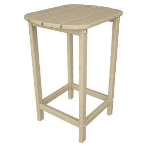    Polywood South Beach 15 Counter Side Table in Sand