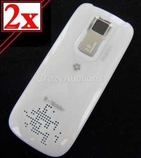 LOT 2 x OEM T Mobile Nokia 5130 Xpressmusic White Battery Door Back 