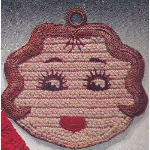  Vintage Crochet PATTERN to make   Pot Holder Miss America Lady 