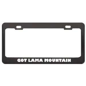 Got Lama Mountain Shrew? Animals Pets Black Metal License Plate Frame 