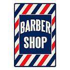 Barber Shop Vintage Metal Sign Pole Haircut  