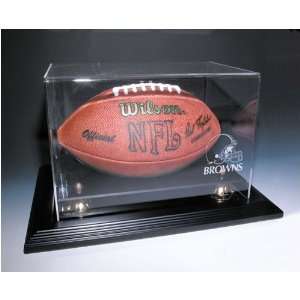  Cleveland Browns NFL Zenith Football Display Case (Black 