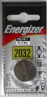 Genuine Energizer CR2032 Watch / Car Key Battery £2.15