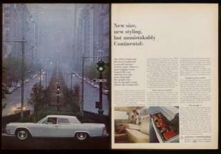 1964 Lincoln Continental car NYC Park Avenue photo ad  