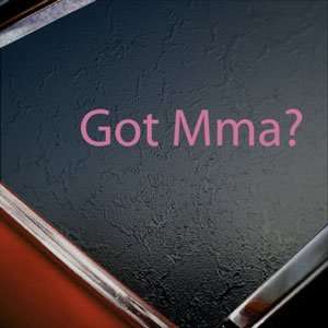   Decal Mixed Martial Arts Window Pink Sticker Arts, Crafts & Sewing