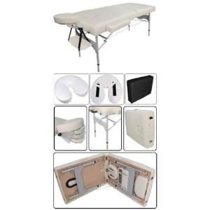   Typical 2 section Beige Portable Massage Table
