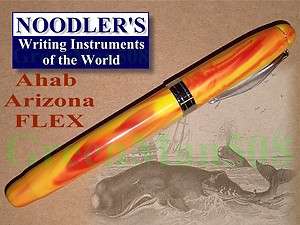Noodler’s Ink AHAB Fountain Pen – FLEX Nib – Arizona (Yellow/Red 