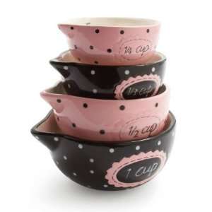    Parisian Ceramic Measuring Cups, Set of 4